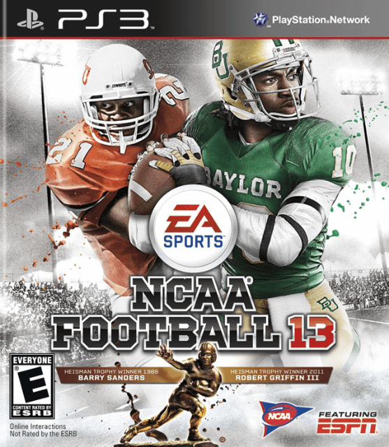 NCAA Football 13 box art for Playstation 3